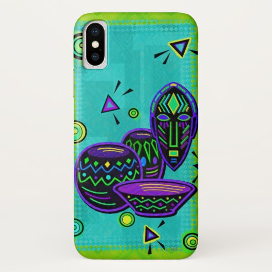 Artifact African Pop Art Case-Mate iPhone Case (Achterkant)