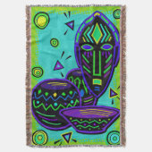 Artifact African Pop Art Deken (Voorkant Verticaal)