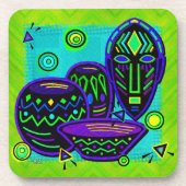 Artifact African Pop Art Drankjes Onderzetter (Voorkant)