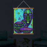Artifact African Pop Art Hangend Wandkleed<br><div class="desc">Een leuk Afrikaans tribaal volkskunstontwerp.</div>