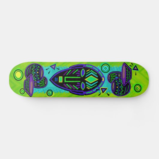 Artifact African Pop Art Skateboard (Horizontaal)