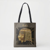 Artifact van het oude Egyptische zwarte en gouden Tote Bag (Voorkant)