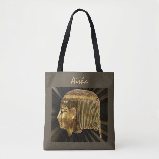 Artifact van het oude Egyptische zwarte en gouden Tote Bag (Voorkant)