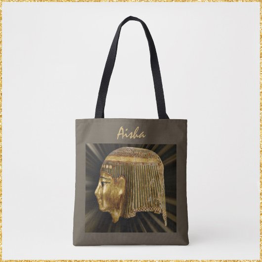 Artifact van het oude Egyptische zwarte en gouden Tote Bag