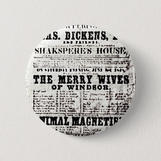 Artifacts3 van stratford-op-Avon Shakespeare jGib Ronde Button 5,7 Cm (Voorkant)
