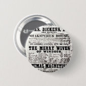 Artifacts3 van stratford-op-Avon Shakespeare jGib Ronde Button 5,7 Cm (Voorkant /achterkant)