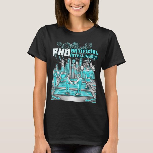 Artificial Intelligence AI Computer Science AI Mas T-shirt (Voorkant)