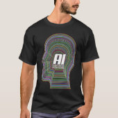 Artificial Intelligence AI Tech Overtaking Humanki T-shirt (Voorkant)