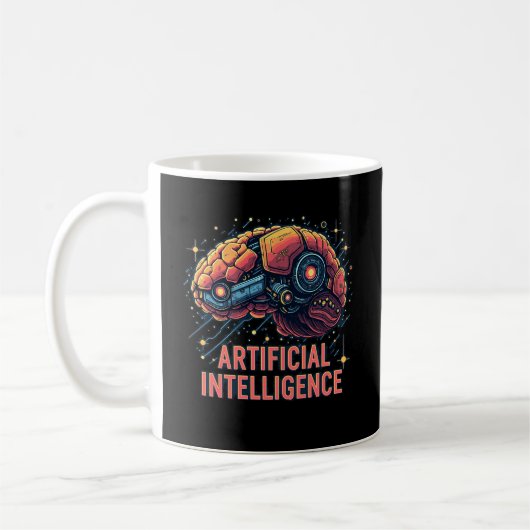 Artificial Intelligence Brain Coffee Mok (Links)