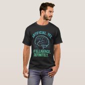 Artificial Intelligence Brain Humor Design T-shirt (Voorkant volledig)