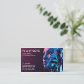 Artificial Intelligence Chatbot Company Visitekaartje (Staand voorkant)