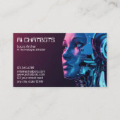 Artificial Intelligence Chatbot Company Visitekaartje (Voorkant)