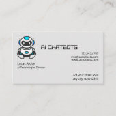 Artificial Intelligence Chatbot Company Visitekaartje (Voorkant)