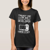 Artificial Intelligence Developer  I Know Stuff T-shirt (Voorkant)