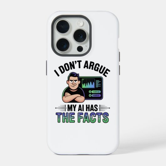 Artificial Intelligence Facts Humor Design iPhone Hoesje (Achterkant)