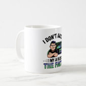 Artificial Intelligence Facts Humor Design Koffiemok (Voorkant links)