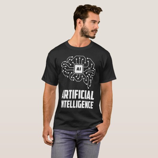 Artificial Intelligence Geek Tech Data Science Pro T-shirt (Voorkant volledig)