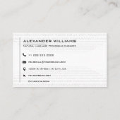 Artificial Intelligence Software Engineer Visiting Visitekaartje (Achterkant)