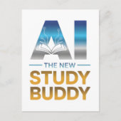 Artificial Intelligence Study Buddy Design Briefkaart (Voorkant)