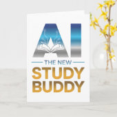 Artificial Intelligence Study Buddy Design Kaart (Gele Bloem)