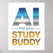 Artificial Intelligence Study Buddy Design Poster (Voorkant)