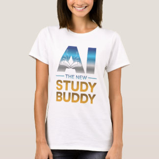 Artificial Intelligence Study Buddy Design T-shirt