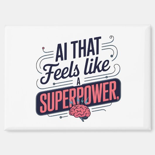 Artificial Intelligence Superpower Graphic Magneet (Voorkant)