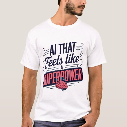 Artificial Intelligence Superpower Graphic T-shirt (Voorkant)