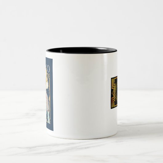 Artikel 1925 tweekleurige koffiemok (Center)