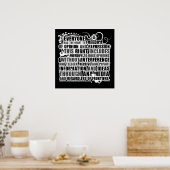 Artikel 19 Citaat (B&W) Poster (Keuken)
