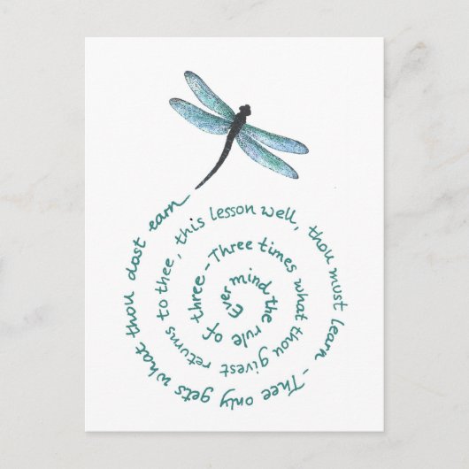 Artikel 3 - Wet van Witch - Wiccan Rede Briefkaart (Voorkant)