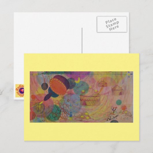 Artikel Briefkaart 12: Organische fantasty - OIL (Voorkant / Achterkant)