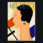 Artikel deo-Mode 03 Poster<br><div class="desc">In de jaren '20 en '30,  toen kunst deco op zijn hoogte was,  was het overal,  van architectuur tot mode,  van het ontwerp van huishoudartikelen tot het adverteren. Hoe modern het ook is,  het is gestroomlijnde elegantie nog steeds bij ons vandaag.</div>