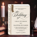 artikel - feiale tapewisselaar - gouden bruiloft kaart<br><div class="desc">Het Ontwerp van de Ceremony van het Boek van de Bibliotheek van het Verhaal van het Verhaal van het Verhaal van het Verhaal het Boek Gold Wedding met hand getrokken Lijst van het Literatuur Boek, faux het bladwijzer van de gouden folie en details, elegante calligrafische manuscripten, en roombeige achtergrond. Een...</div>