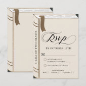  artikel - feiale tapewisselaar - gouden bruiloft RSVP kaartje (Voorkant / Achterkant)