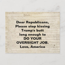 Artikel I Constitutie Congres doe je werk Briefkaart