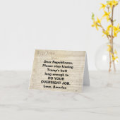 Artikel I Constitutie Congres doe je werk Kaart (Gele Bloem)