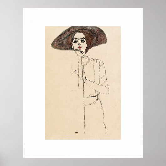ARTIKEL - POSTER : EGON SCHIELE : PORTRAIT VAN DE  (Voorkant)
