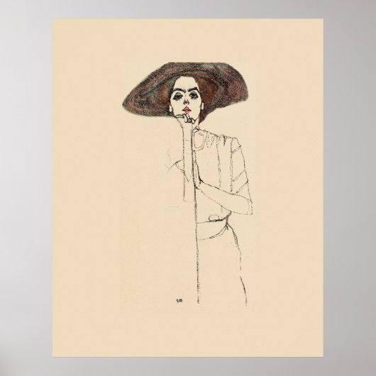 ARTIKEL - POSTER : EGON SCHIELE : PORTRAIT VAN DE  (Voorkant)