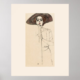 ARTIKEL - POSTER : EGON SCHIELE : PORTRAIT VAN DE 