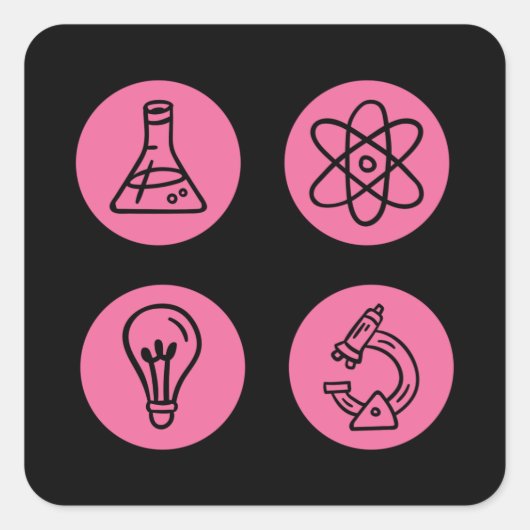 Artikelelementen Vierkante Sticker (Voorkant)