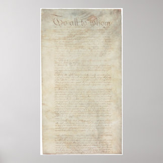 Artikelen van de Confederatie van de Verenigde Sta Poster