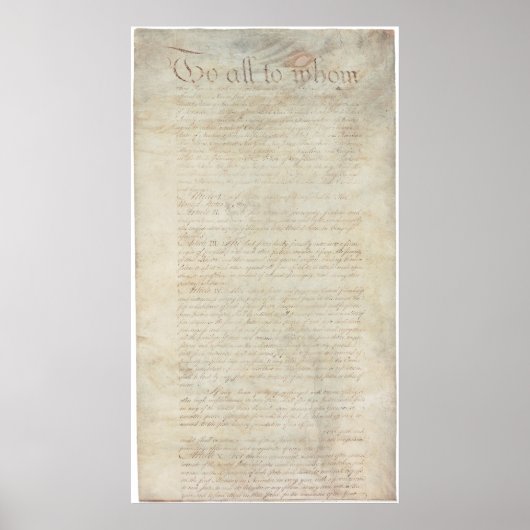 Artikelen van de Confederatie van de Verenigde Sta Poster (Voorkant)