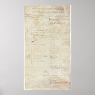 Artikelen van de Confederatie van de Verenigde Sta Poster