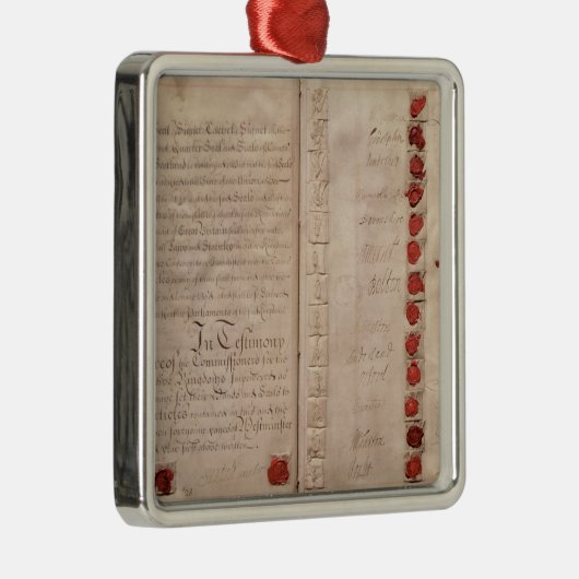 Artikelen van de Unie tussen Engeland en Schotland Metalen Ornament (Rechts)