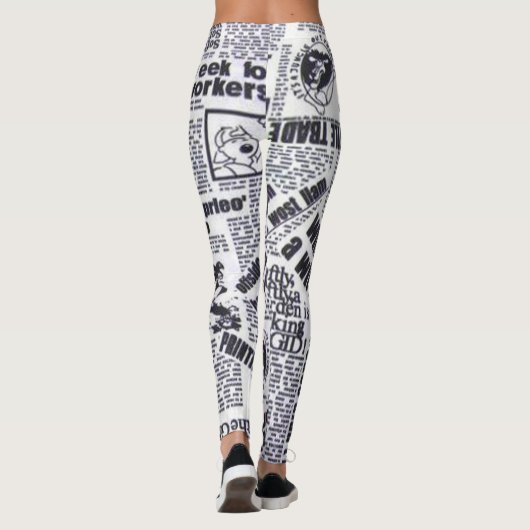 Artikelen voor kranten gedrukte leggings (Achterkant)