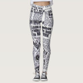 Artikelen voor kranten gedrukte leggings (Voorkant)