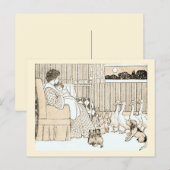 artikeltijd in Sepia Briefkaart (Voorkant / Achterkant)