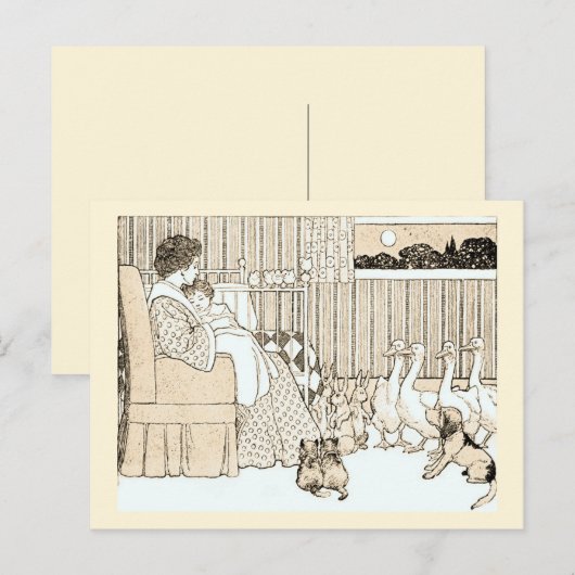  artikeltijd in Sepia Briefkaart (Voorkant / Achterkant)