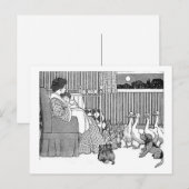  artikeltijd in zwart-wit briefkaart (Voorkant / Achterkant)